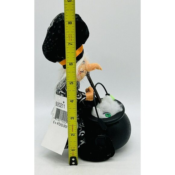 Annalee Witches Brew Black Halloween Doll Cauldron Eyeball 6 inch 2011 Tag HTF - Picture 9 of 9